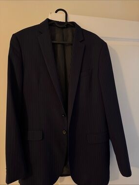 Banana Republic Navy Pinstripe Suit + Pants 32x30